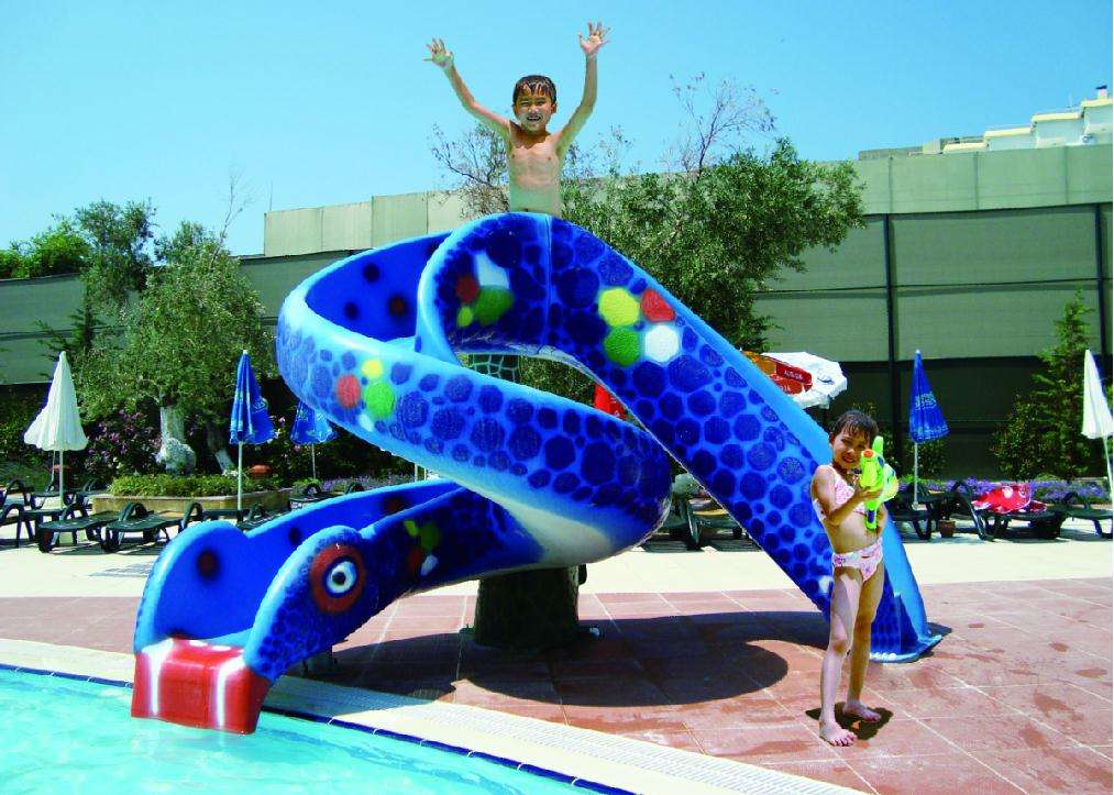 Fiberglass Snake slide