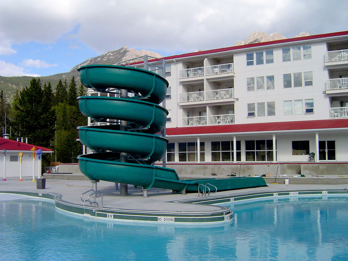 Customized Hotel Resort Fiberglass Water Slide