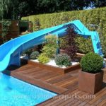 Backyard Swimming Pool Slide with stainless ladder  Model: K-FWS 002插图