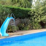 Backyard Swimming Pool Slide with stainless ladder Model: K-FWS 001插图