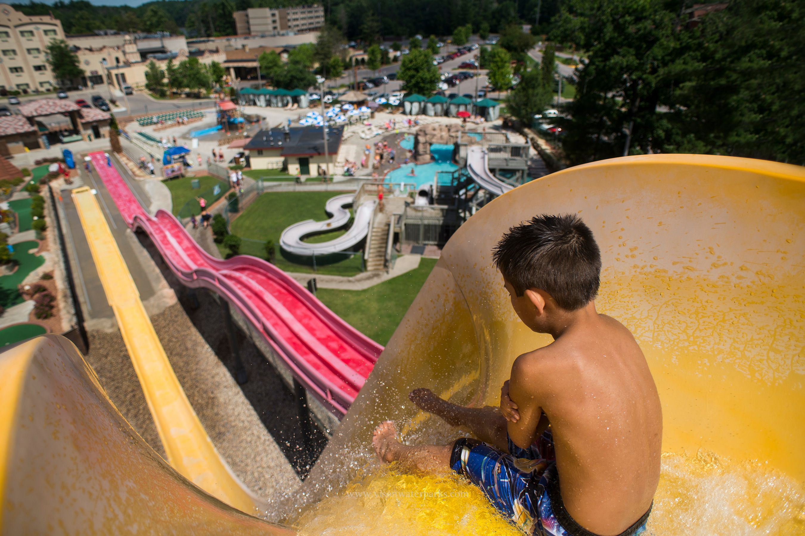 Why do water parks use height as a measurement for entry rather than weight or age restriction?