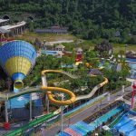 The relationship between road and supporting facilities in water park插图