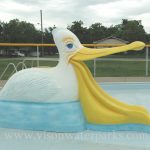 Big fiberglass pelican Toucan water slide插图3