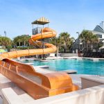 Resort hotel fiberglass water spiral slide插图1